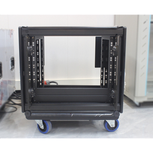 Amp Rack 9U con plataforma rodante de metal (rueda) gabinete de estante amplificador - Product Image 2