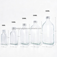 Bouteille plate de poche pour spiritueux 50ml 100ml 200ml 250ml 350ml 500ml, bouteille en verre pour café infusé à froid ou liqueur avec bouchon hermétique en aluminium