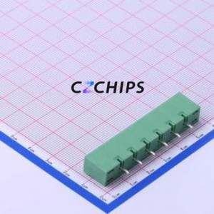 DB2EVM-7.62-6P-GN Plug-in Terminal <b>Block</b> Through hole,P=7.62mm Connector Board-to-Board / Socket Closed <b>Screw</b> Fixing 1x6P 7.62mm - Product Image 2