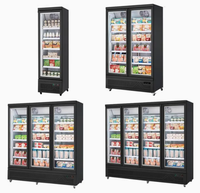 Vitrines de réfrigérateur de marque à faible de réfrigérateur transparents spacieux pour le magasin de franchise de boissons