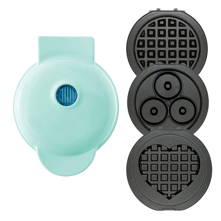 Vert [Gaufre Ronde, Gaufre en Forme de Cœur, Donut Gaufre]