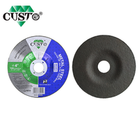 Disque de coupe métallique CUSTO 4 pouces 100x3mm pour meuleuse d'angle, disque abrasif OEM en oxyde d'aluminium, carbure de silicium, zircone, alumine