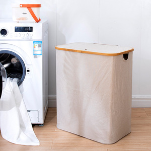 Collapsible Laundry <b>Basket</b> Oxford Fabric <b>Large</b> Capacity Storage Bin For Bathroom Clothing Organizer Rectangle Foldable Design - Product Image 4