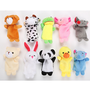 Muñeco <span class=keywords><strong>de</strong></span> juguete educativo para niños, 10 piezas en 1 Juego, marioneta <span class=keywords><strong>de</strong></span> dedo <span class=keywords><strong>de</strong></span> felpa <span class=keywords><strong>de</strong></span> animales pequeños - Product Image 1