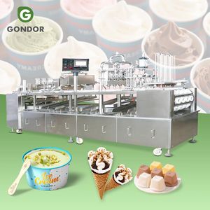 Machine de remplissage et de scellage automatique de gobelets rectangulaires de 1000 ml pour gelée liquide, crème glacée et cubes de glace, type K-Cup - Product Image 1