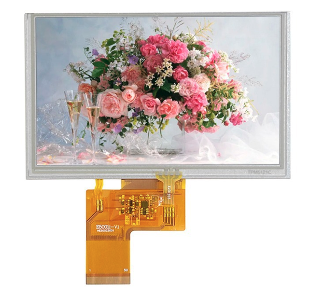 5 Inch 800*480 IPS/TN Panel TFT LCD HBE Best Supplier Touch Screen Display Module Resistive/Capacitive Touch Screen
