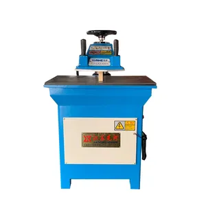 Easy to operate manual leather label hydraulic swing arm die cutting press machine