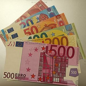 Billets de banque <span class=keywords><strong>euro</strong></span> de dessin animé en papier, accessoires de tir, pour utilisation en festival, fête, film, musique, et comme billets numériques factices - Product Image 4