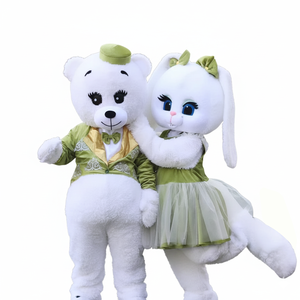 <span class=keywords><strong>Disfraz</strong></span> de Mascota de Conejo de Pascua Personalizado para Parejas, <span class=keywords><strong>Disfraz</strong></span> de Conejo de Peluche para Adultos, <span class=keywords><strong>Disfraz</strong></span> Elegante para Fiesta de Pascua, Halloween, Carnaval - Product Image 2