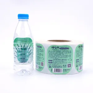 Nhãn Chai Nhựa Tùy Chỉnh Dạng Xịt Co Được In Bằng Nước Cho Nước Giải Khát