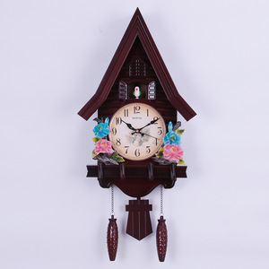 Cuckoo <b>Clock</b> Wall <b>Clock</b> <b>Mechanical</b> German Style Tower Design For Living Room Bedroom Decor - Product Image 1