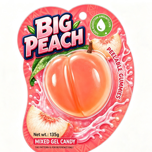 Caramelle Gommose Sbucciabili BESTAR per Bambini, 135g, a Forma di Palla, Doppio Strato, al Succo, Mix di Gelatine Morbide, Sacchetto di Zucchero - Product Image 4