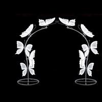 Arche lumineuse LED personnalisée en forme de papillon, grand format, lumière chaude, pour mariage, salle de réception, hôtel, restaurant, événements, décoration