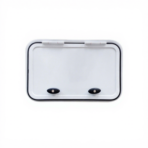 En stock – Porte de bagage de <span class=keywords><strong>caravane</strong></span>/camping-car blanche à coins arrondis 820*650mm avec serrures à tension pour camping-car, fourgon aménagé et véhicule spécial - Product Image 1