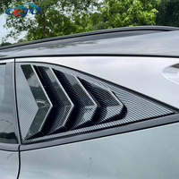Une paire de caches de fenêtres arrière de voiture, garniture de fenêtre, persiennes latérales, garniture de ventilation latérale, accessoires de voiture pour Hyundai Tucson L NX4 2021