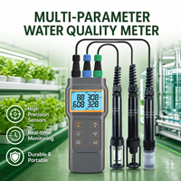 Analyseur de qualité de l'eau multi-paramètres IoT 6-en-1 du fabricant, testeur pH DO EC ATC en plastique OEM pour l'aquaculture et les exploitations agricoles intelligentes