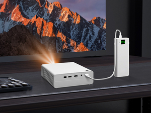 Jenovox M5000 Mini projecteur DLP <span class=keywords><strong>4K</strong></span> avec batterie intégrée Projecteur portable avec Android pour une utilisation en extérieur - Product Image 3