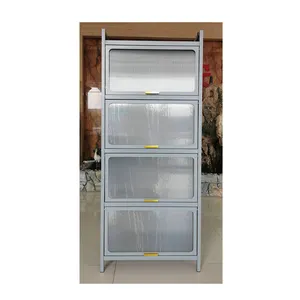 Armoire en acier FAS-160 à 5 niveaux support de cuisine mural en métal pour usage domestique armoire de cuisine en acier à 4 niveaux au design moderne