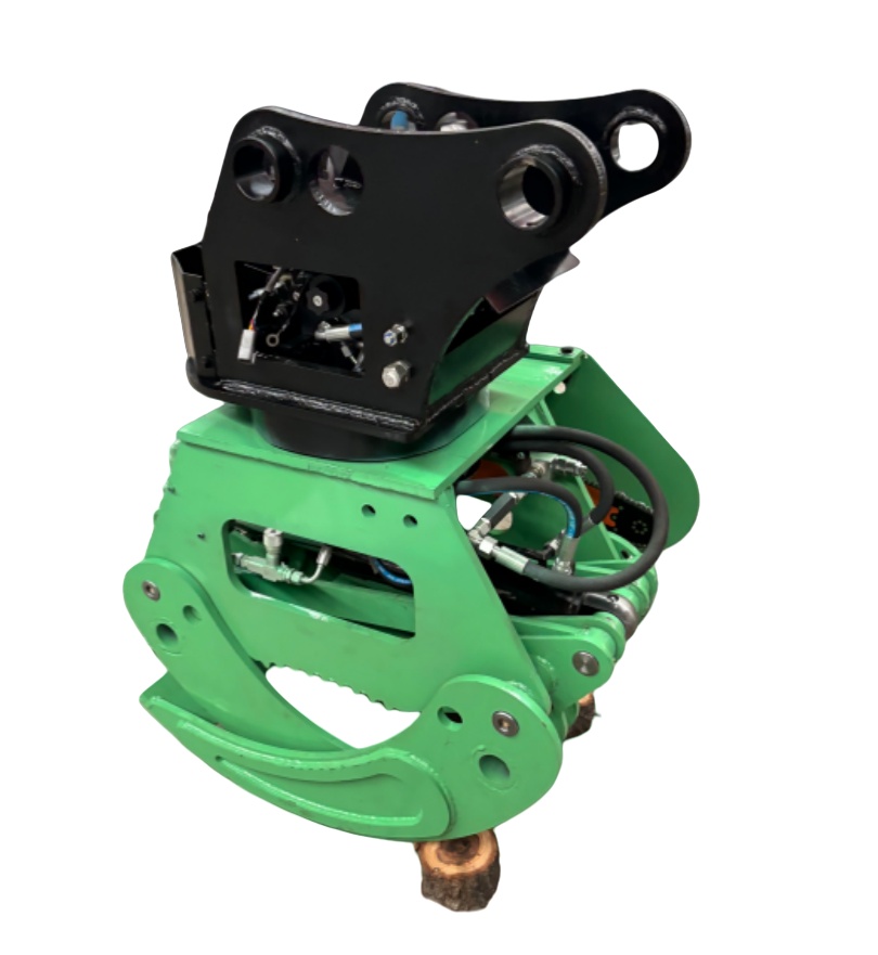 Time-Saving Excavator Saw & Grapple Combo | One-Step Cutting-Loading