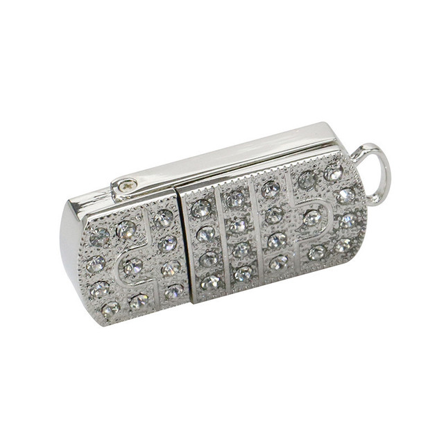 BAO001Cute Pendant Jewelry 3.0 Flash Drive for Girls Fashion Diamond Necklace Memory Stick