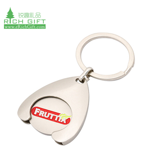 Tùy chỉnh thực hiện chip Xe đẩy Key Coin <span class=keywords><strong>Token</strong></span> chủ Logo Keyring <span class=keywords><strong>Keychain</strong></span> mua sắm giỏ hàng Xe đẩy đồng xu mã thông báo - Product Image 2