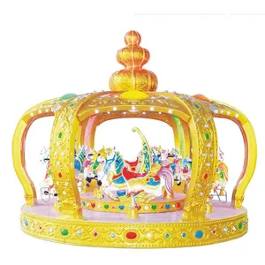 Neuer Patent Design Themenpark Vergnügung spark reitet romantisches Royal Crown Karussell zu verkaufen