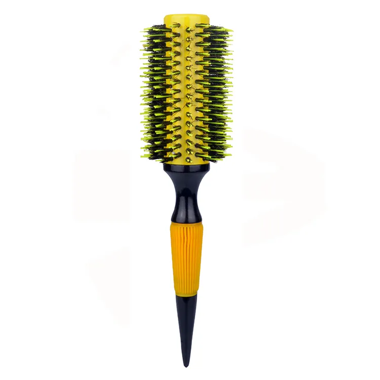 EUREKA 28033-w94 Professional Boar Bristle Nylon Pins Round Brush Wooden Hair Brush Long Barrel Round Brush For All Hair
