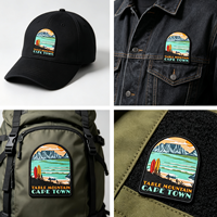 Écussons tissés personnalisés avec logo sur mesure, à coudre, thermocollants ou auto-agrippants pour chapeaux, vestes, sacs, vêtements de marque, vente en gros