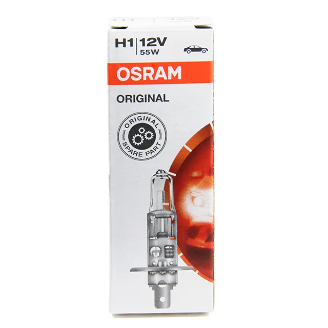 Halogen bulb 64150 H1 12V 55W P14.5s made in Germany original OSRAM brand Auto bulbs halogen