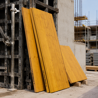 Panneau de coffrage en mélamine jaune en bois d'épinette moderne, imperméable, 3 plis, réutilisable, haute résistance, pour la construction en béton