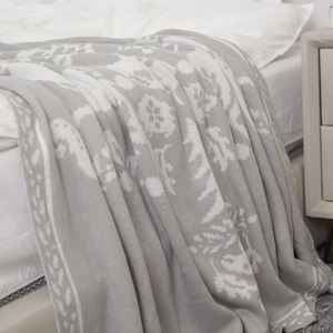 Sofa Dệt Kim Chăn Mềm Mại Thoáng Khí Acrylic Sợi Jacquard Mô Hình Đan Ném Chăn Cho Món Quà Kỳ Nghỉ - Product Image 2