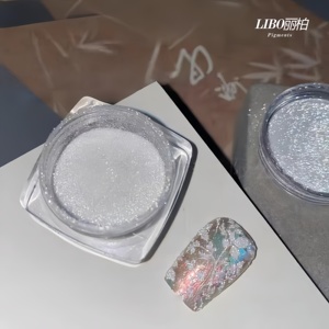 กลิตเตอร์สีขาวสะท้อนแสงสำหรับตกแต่งเล็บงานแต่งงาน กลิตเตอร์เพชรระยิบระยับ - Product Image 5