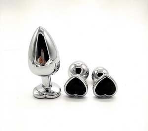 Beaux bijoux en forme de coeur en métal Backyard Anal Plug avec cristal sexe Vaginal jouet <span class=keywords><strong>Anus</strong></span> Massage Butt Plug ensemble pour les femmes - Product Image 6