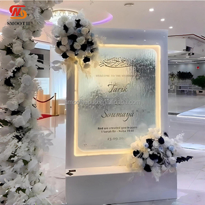 Оптовая продажа светодиодных водопадных вывесок-фонов для свадебных мероприятий, декор для оформления входа на свадьбу - Product Image 1