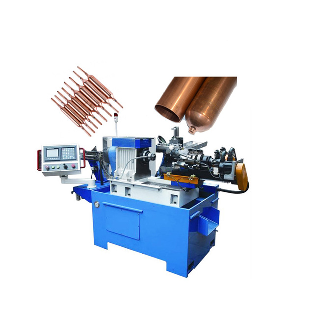 CNC Aluminum Copper Tube End Closing Spinning Reducing Machine for Filter Making