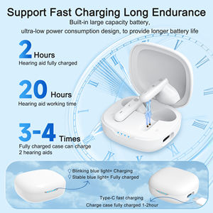 Meilleur appareil auditif portable rechargeable pour les personnes âgées, déficience auditive légère/moyenne, 16 canaux, réduction du bruit - Product Image 2