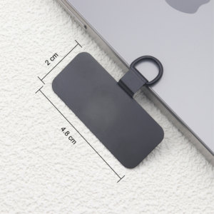 Custom Cell Mobile Phone Lanyard Stainless Steels Insert Clip Card Charms Holder Patches Spacer For Connecting To Mobile