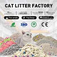 OEM CatLitter Crush Stripe Feline Fresh Clumping Flushable Kitty Sand Tofu Litière pour chat