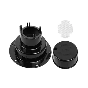 Anti-UV Plumbing Vent Kit with Screen Camper Roof Vent Cap Replacement RV Sewer Vent Cap for 1 to 2 3/8" Pipe Black