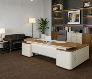 Scrivania Direzionale Aston |   Scrivania Direzionale Moderna in Legno per <span class=keywords><strong>Ufficio</strong></span> Domestico e Appartamento - Product Image 2