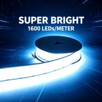 Bande lumineuse LED COB haute puissance 40W/M 1600 LED, largeur 30MM, 12V 24V, CRI 90, haute luminosité, éclairage LED flexible