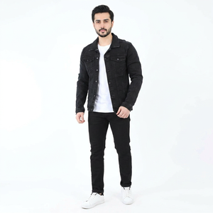 Hot Selling Men's <b>Denim</b> <b>Jacket</b> for Men Trending High Street Winter Designs High Quality Breathable <b>Denim</b> Men's <b>Jackets</b> - Product Image 1