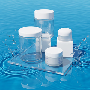 Luxury Skincare Packaging Jar <b>Container</b> 5g 10g 15g 20g 30g 50g 60g 100g Clear Frosted Cosmetic <b>Glass</b> Cream Packaging Jar - Product Image 1