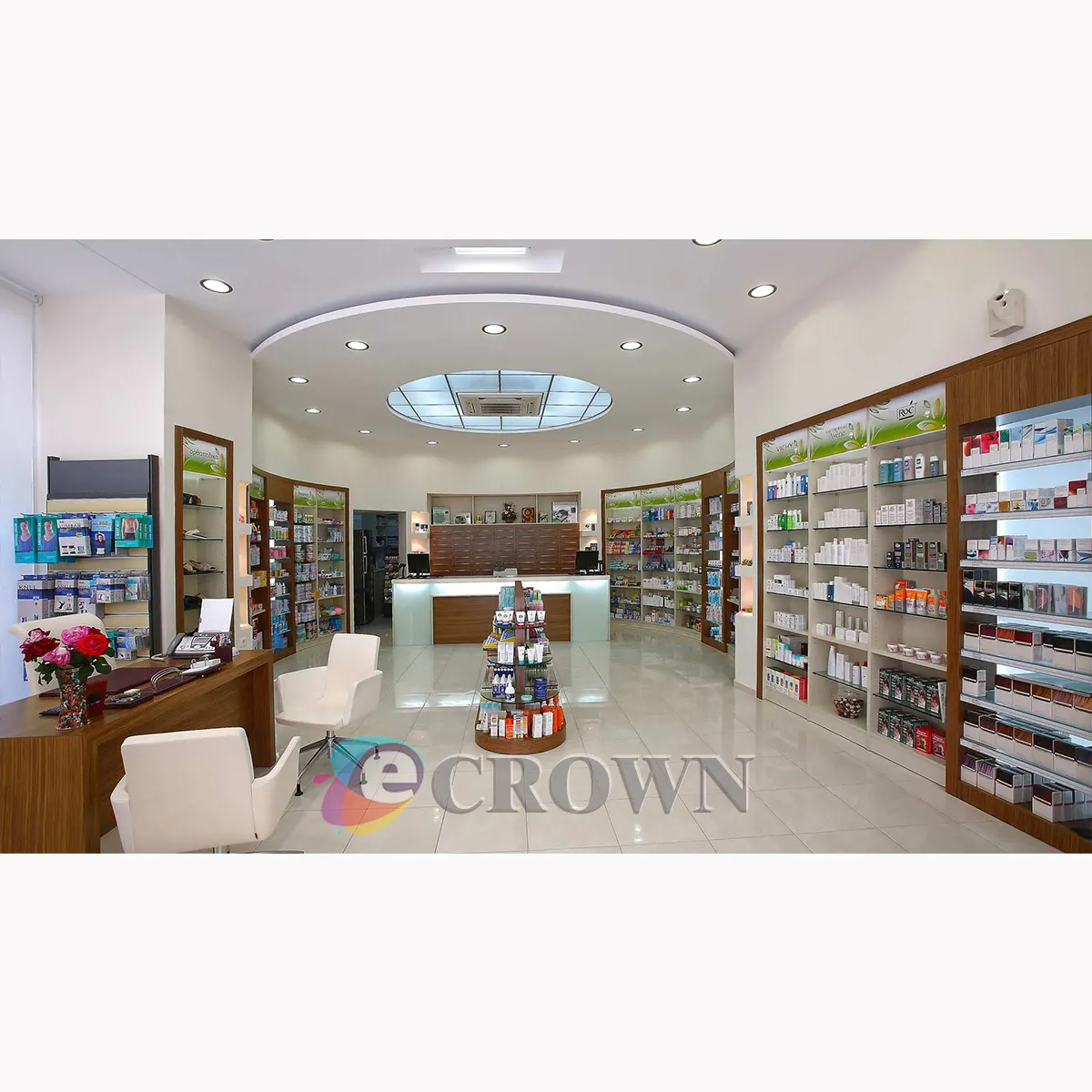 Aluminum Exhibitor pharmacy Frame medicine counter