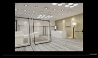 Étagère de présentation de vêtements en bois sur mesure pour magasin de mode, boutique de vêtements, mobilier d'intérieur, usine