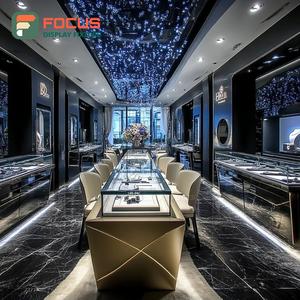 Système d'affichage de bijoux à haute visibilité, vitrine de magasin commercial avec cadre métallique - Product Image 6