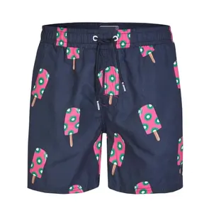 Tùy Biến Đồ Họa Mens Bơi Thân Lưới Lót Bơi Quần Short Hội Đồng Quản Trị Quần Short Nhanh Khô Mùa Hè Quần Short Bãi Biển Màu Xanh Hải Quân Quần Người Đàn Ông