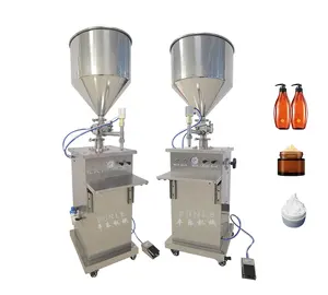 Hot sales Stainless steel Semi-automatic pneumatic filling machine for olive oil product liquid paste Cosmetic Cream