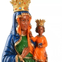 Figurine de statue de prière de Notre-Dame du Perpétuel Secours peinte à la main, cadeau religieux pour mère et père