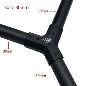 RJXHOBBY RJX 40mm à 35mm Joint en Y pour tube en carbone, connecteur de fixation pour bras de drone et train d'atterrissage - Product Image 6